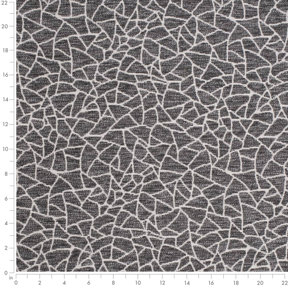 D3753 Animal Print Graphite Grey & Silver Charlotte Fabrics