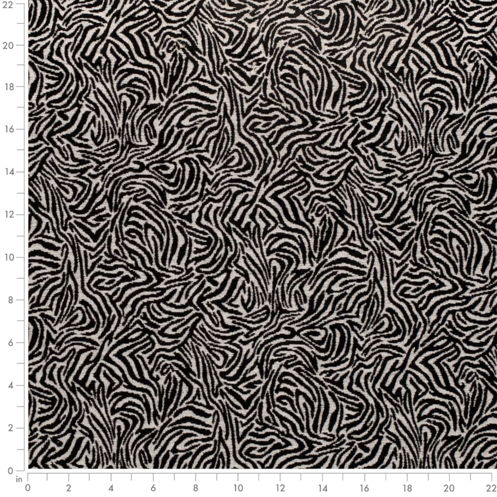 D3770 Animal Print Black Black Charlotte Fabrics