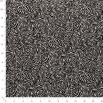 D3770 Animal Print Black Black Charlotte Fabrics