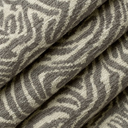 D3771 Animal Print Fossil Grey & Silver Charlotte Fabrics