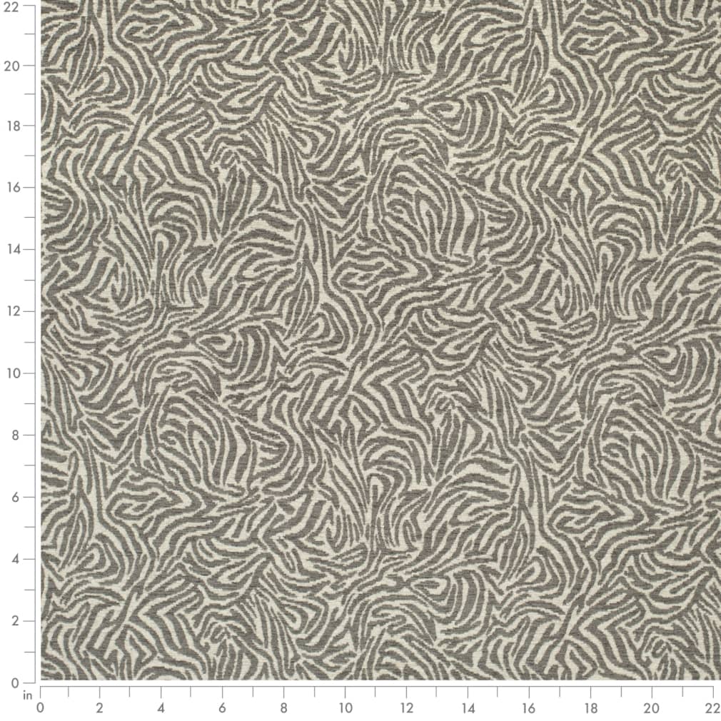 D3771 Animal Print Fossil Grey & Silver Charlotte Fabrics