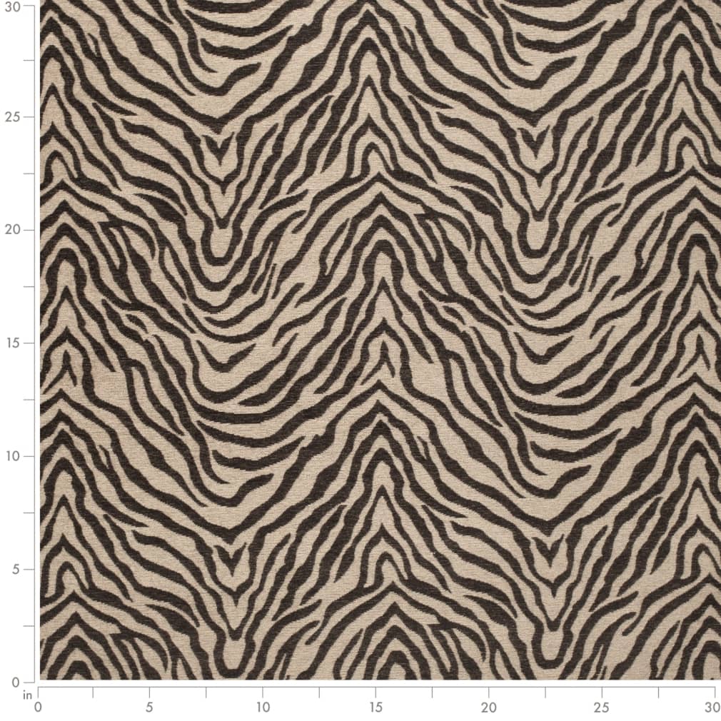 D3772 Animal Print Ebony Black Charlotte Fabrics