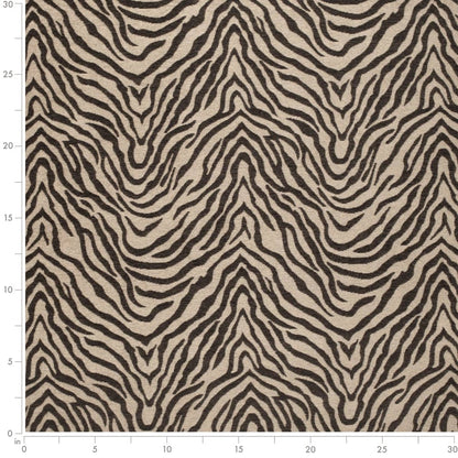 D3772 Animal Print Ebony Black Charlotte Fabrics