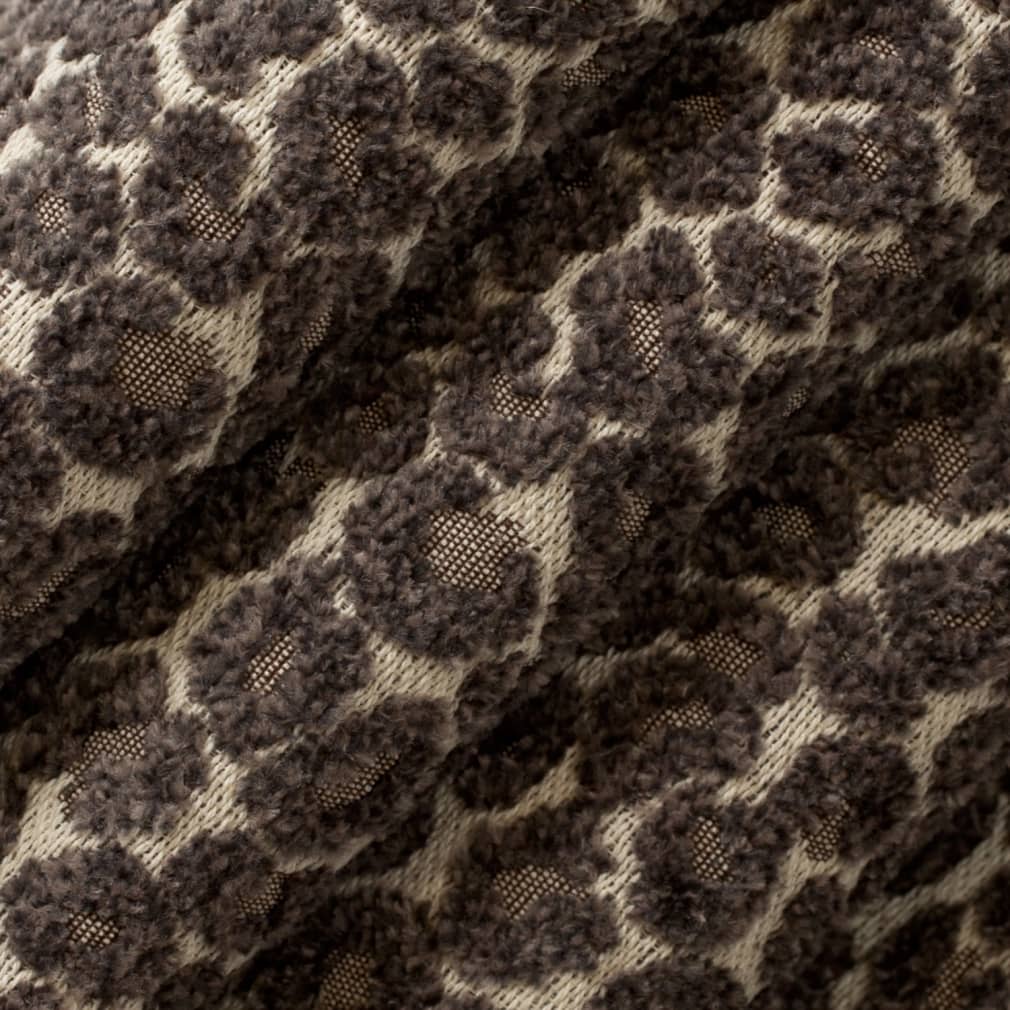 D3776 Animal Print,Small Scale Charcoal Grey & Silver Charlotte Fabrics