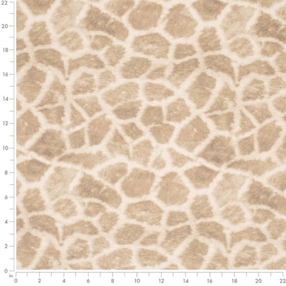 D3785 Animal Print Buff Beige & Taupe Charlotte Fabrics