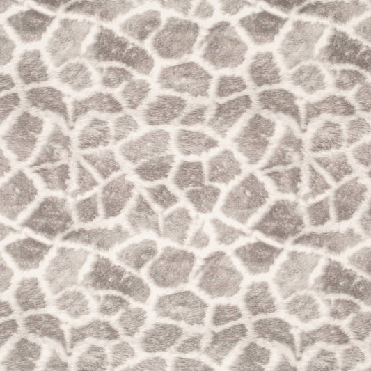 D3787 Animal Print Stone Grey & Silver Charlotte Fabrics