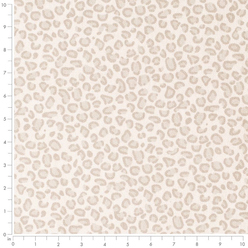 D3788 Animal Print,Small Scale Ivory Grey & Silver Charlotte Fabrics