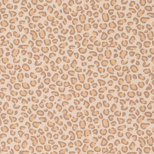 D3789 Animal Print,Small Scale Flax Brown Charlotte Fabrics