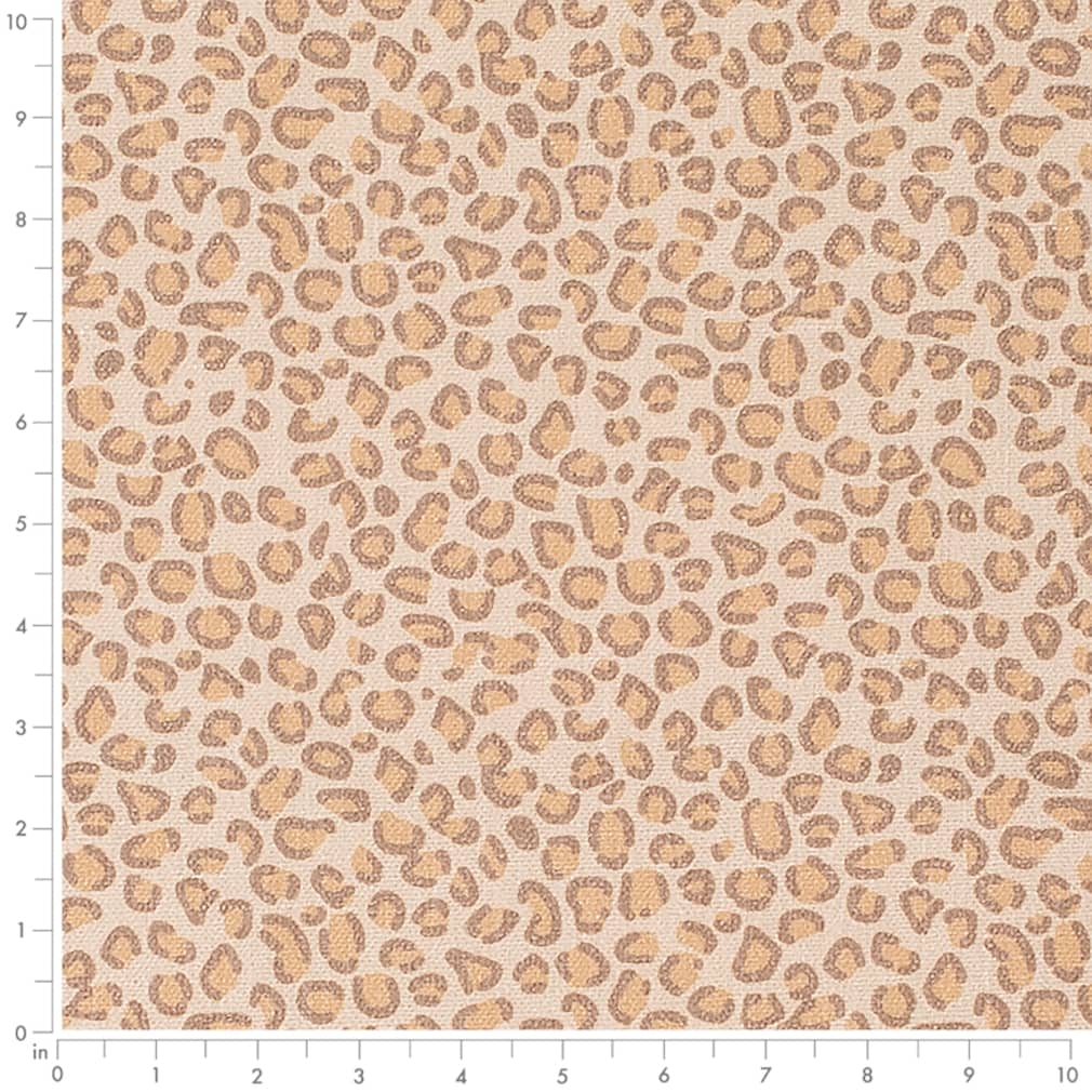 D3789 Animal Print,Small Scale Flax Brown Charlotte Fabrics