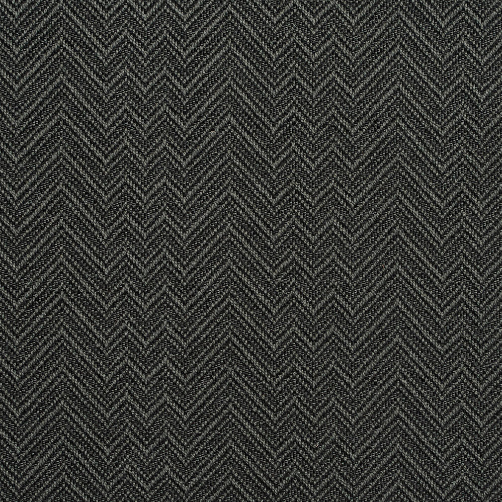 D378 Abstract & Geometric,Herringbone & Chevron,Small Scale Graphite Black Charlotte Fabrics