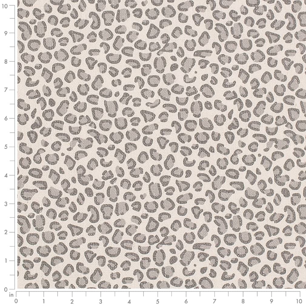 D3790 Animal Print,Small Scale Slate Grey & Silver Charlotte Fabrics