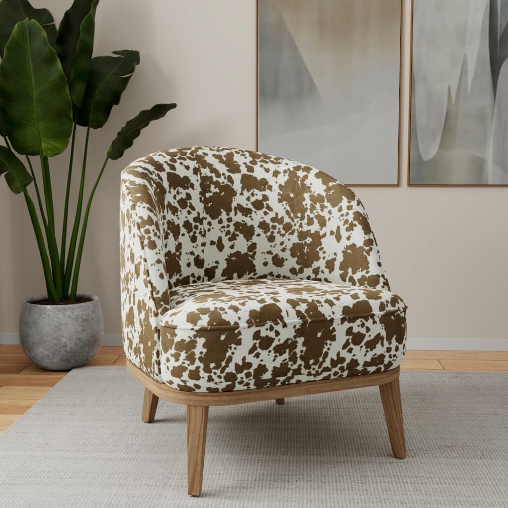 D3792 Animal Print Coffee Brown Charlotte Fabrics