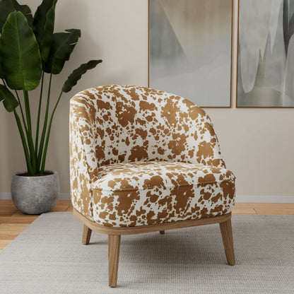 D3793 Animal Print Pecan Brown Charlotte Fabrics