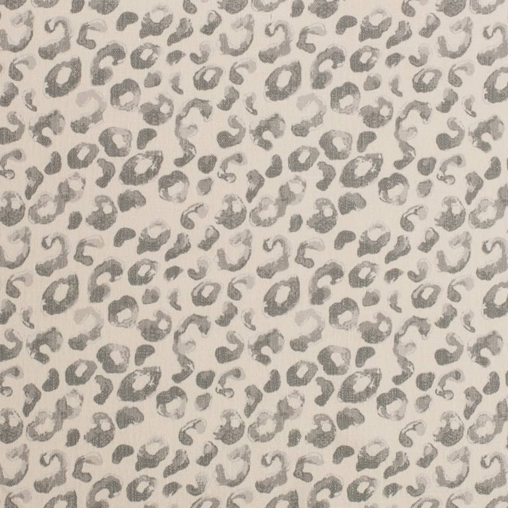 D3796 Animal Print Smoke Grey & Silver Charlotte Fabrics