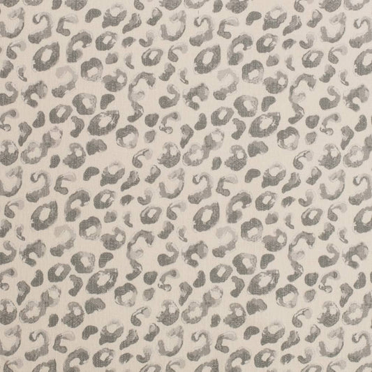 D3796 Animal Print Smoke Grey & Silver Charlotte Fabrics