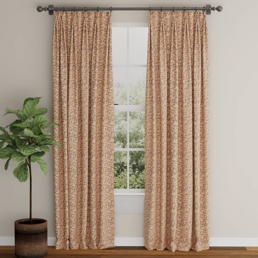 D3797 Animal Print Mustard Brown,Gold & Yellow Charlotte Fabrics
