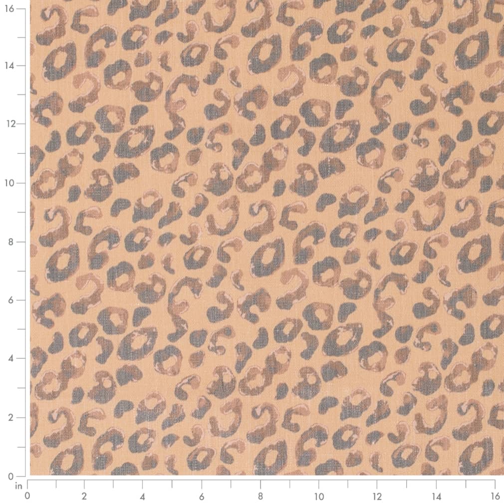 D3797 Animal Print Mustard Brown,Gold & Yellow Charlotte Fabrics