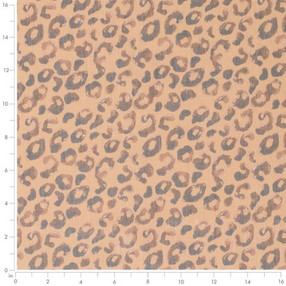 D3797 Animal Print Mustard Brown,Gold & Yellow Charlotte Fabrics