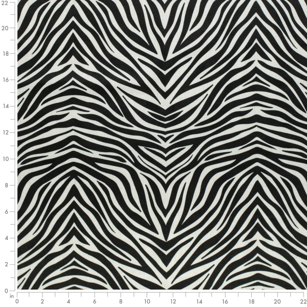 D3799 Animal Print Onyx Black Charlotte Fabrics