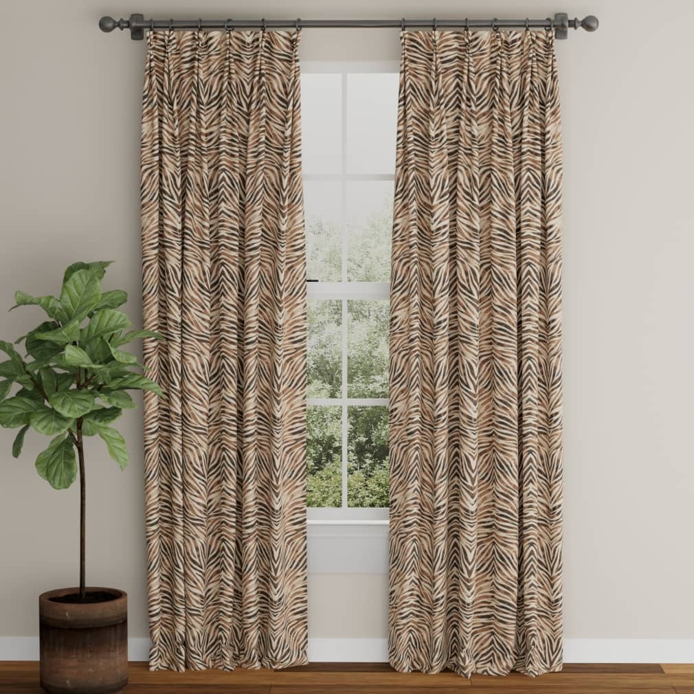 D3801 Animal Print Saddle Brown Charlotte Fabrics