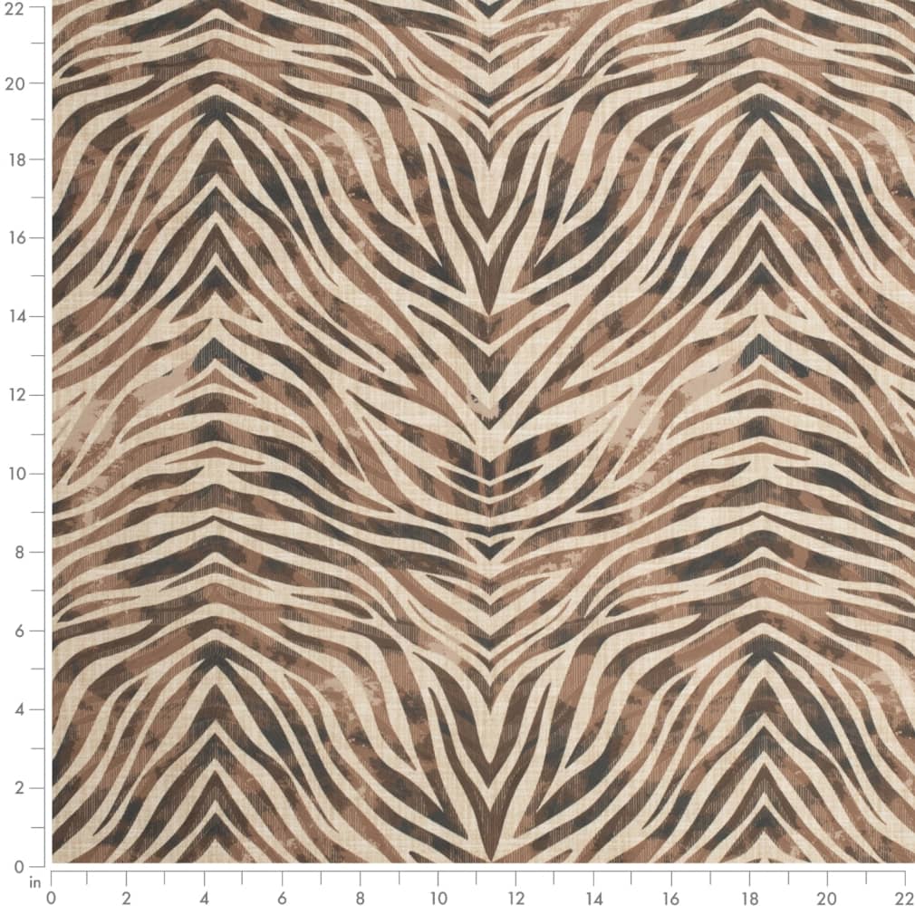 D3801 Animal Print Saddle Brown Charlotte Fabrics