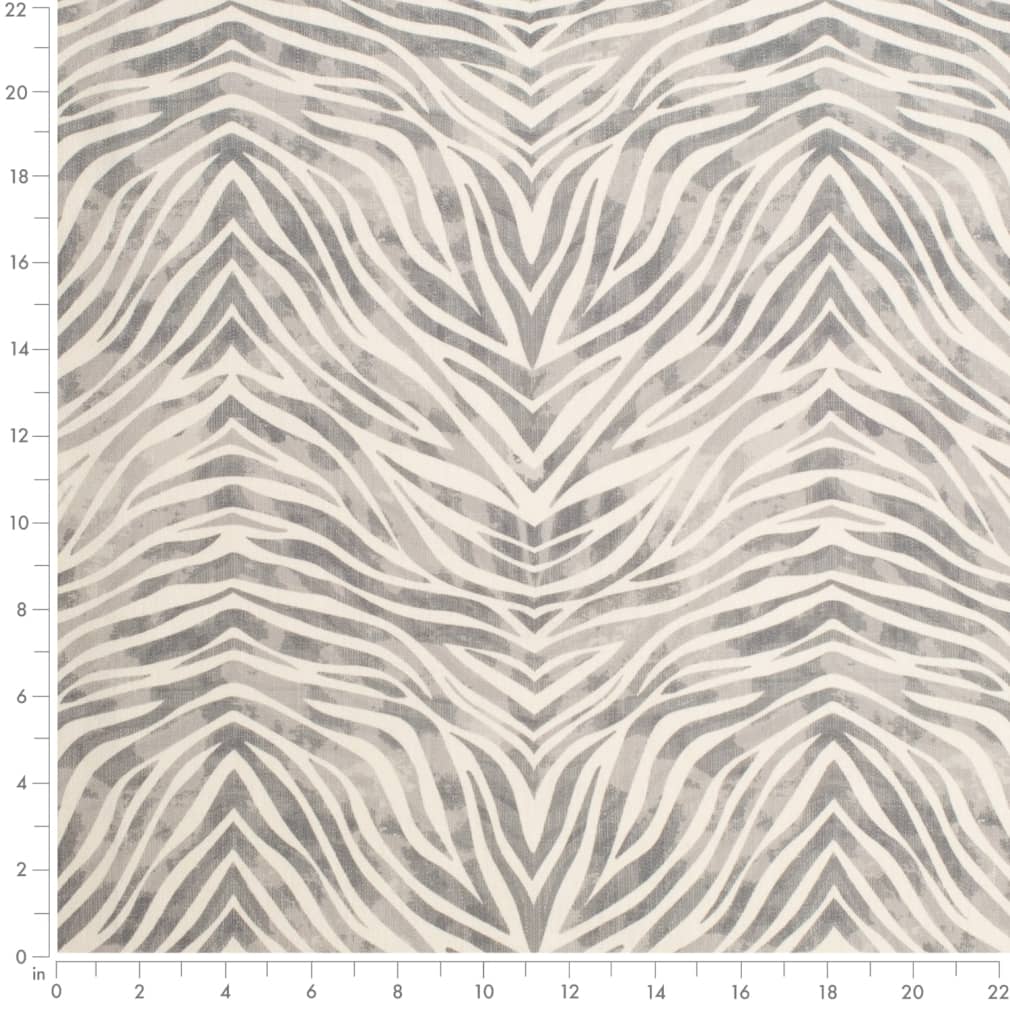 D3802 Animal Print Ash Grey & Silver Charlotte Fabrics