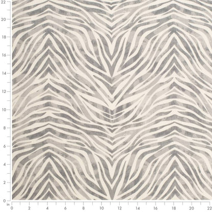 D3802 Animal Print Ash Grey & Silver Charlotte Fabrics