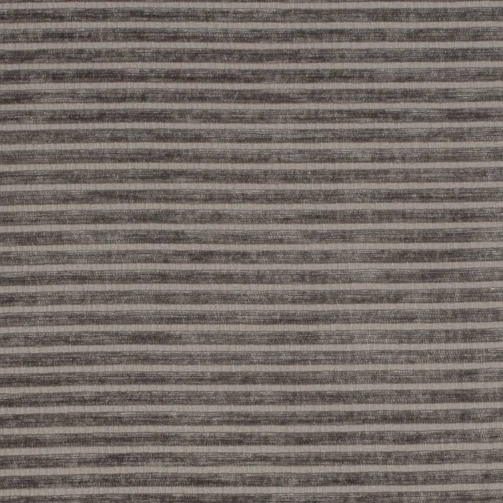 D3934 Plain & Solid,Stripe Graphite Grey & Silver Charlotte Fabrics