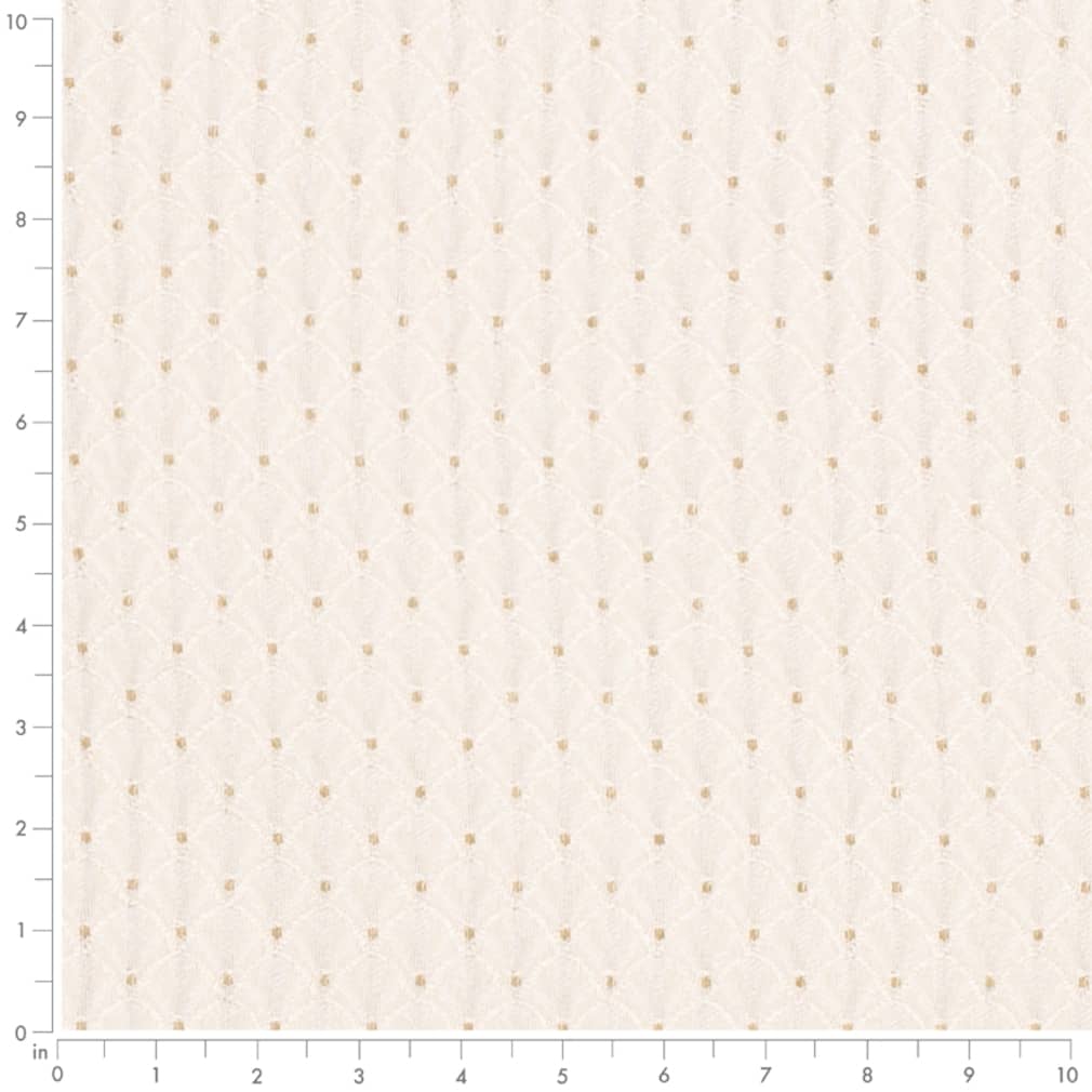 D4026 Abstract & Geometric,Small Scale Ivory Annie White & Ivory Charlotte Fabrics