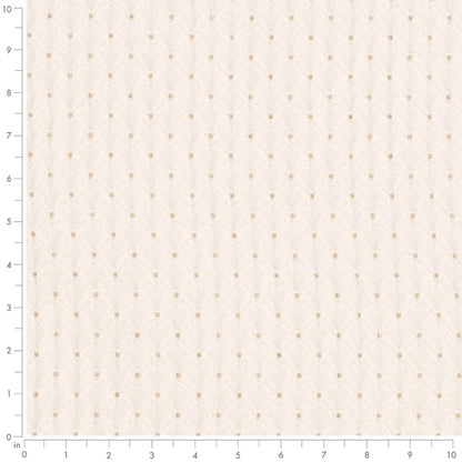 D4026 Abstract & Geometric,Small Scale Ivory Annie White & Ivory Charlotte Fabrics