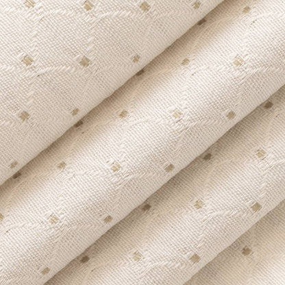 D4026 Abstract & Geometric,Small Scale Ivory Annie White & Ivory Charlotte Fabrics