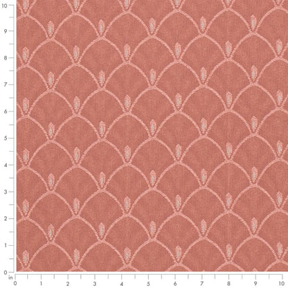 D4032 Abstract & Geometric Rose Olivia Coral & Peach,Pink Charlotte Fabrics