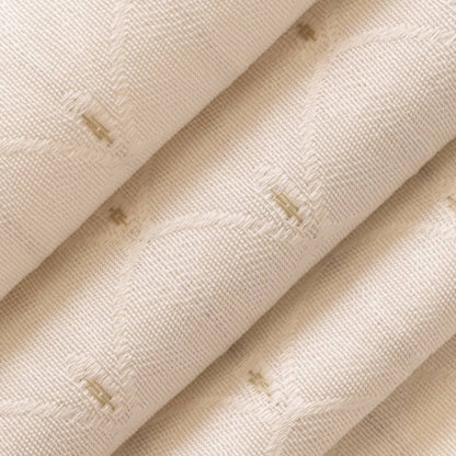 D4034 Abstract & Geometric Ivory Olivia White & Ivory Charlotte Fabrics