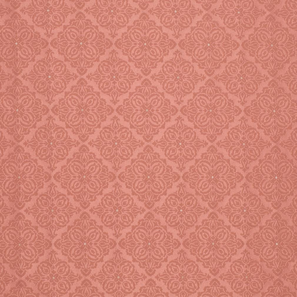 D4048 Damask,Diamonds Coral & Peach,Pink Charlotte Fabrics Woven Patterns