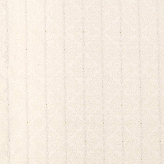 D4050 Damask,Diamonds White & Ivory Charlotte Fabrics Woven Patterns
