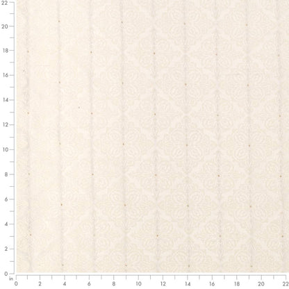 D4050 Damask,Diamonds Ivory Elsa White & Ivory Charlotte Fabrics