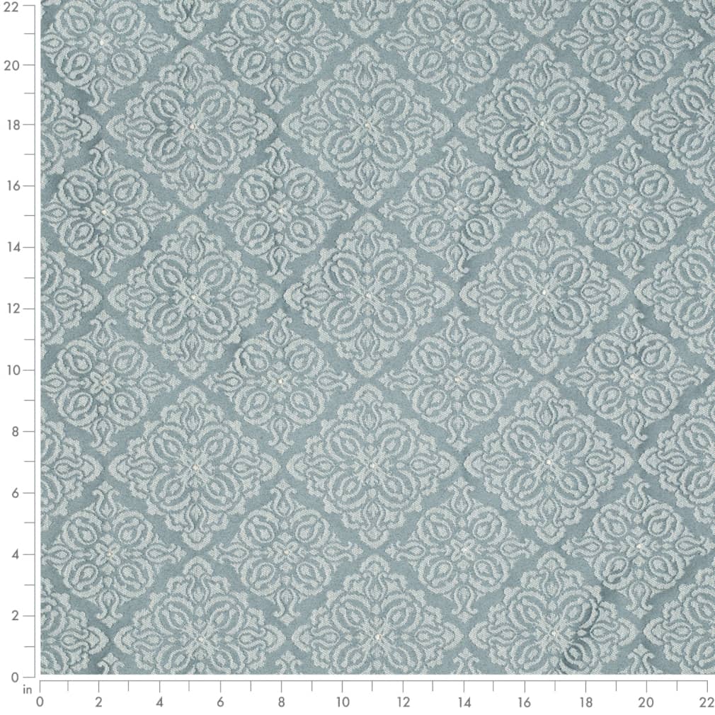 D4051 Damask,Diamonds Azure Elsa Aqua & Teal,Blue Charlotte Fabrics