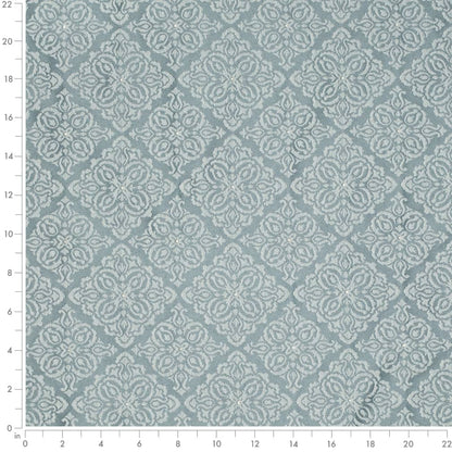D4051 Damask,Diamonds Azure Elsa Aqua & Teal,Blue Charlotte Fabrics