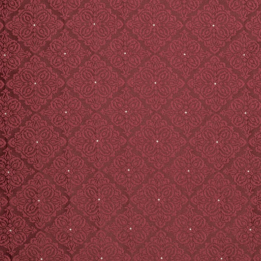 D4052 Damask,Diamonds Red & Burgundy Charlotte Fabrics Woven Patterns