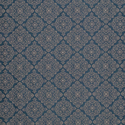 D4053 Damask,Diamonds Navy Elsa Blue Charlotte Fabrics