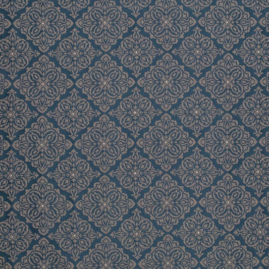 D4053 Damask,Diamonds Navy Elsa Blue Charlotte Fabrics