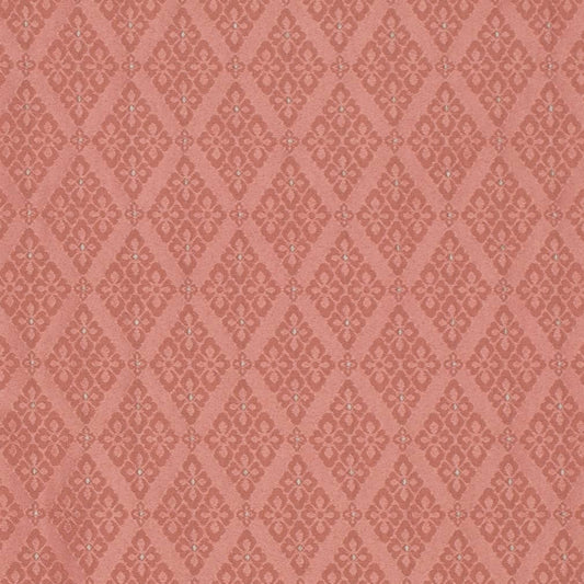 D4056 Diamonds Coral & Peach,Pink Charlotte Fabrics Woven Patterns