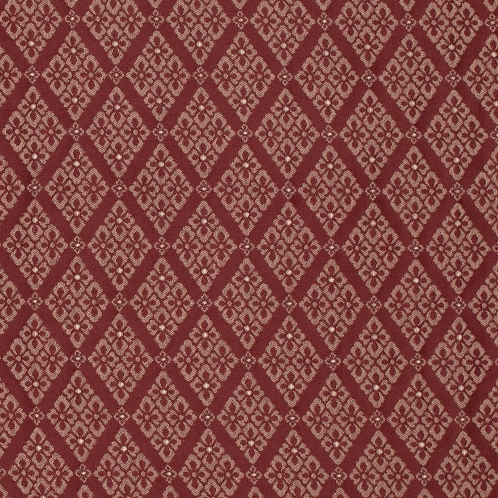 D4059 Diamonds Red & Burgundy Charlotte Fabrics Woven Patterns