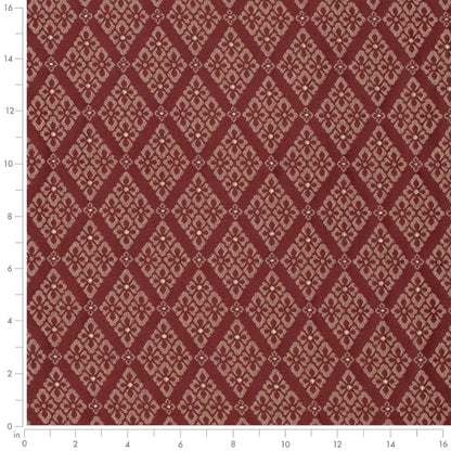 D4059 Diamonds Garnet Lily Red & Burgundy Charlotte Fabrics