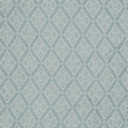 D4061 Diamonds Azure Lily Aqua & Teal,Blue Charlotte Fabrics