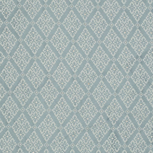 D4061 Diamonds Azure Lily Aqua & Teal,Blue Charlotte Fabrics