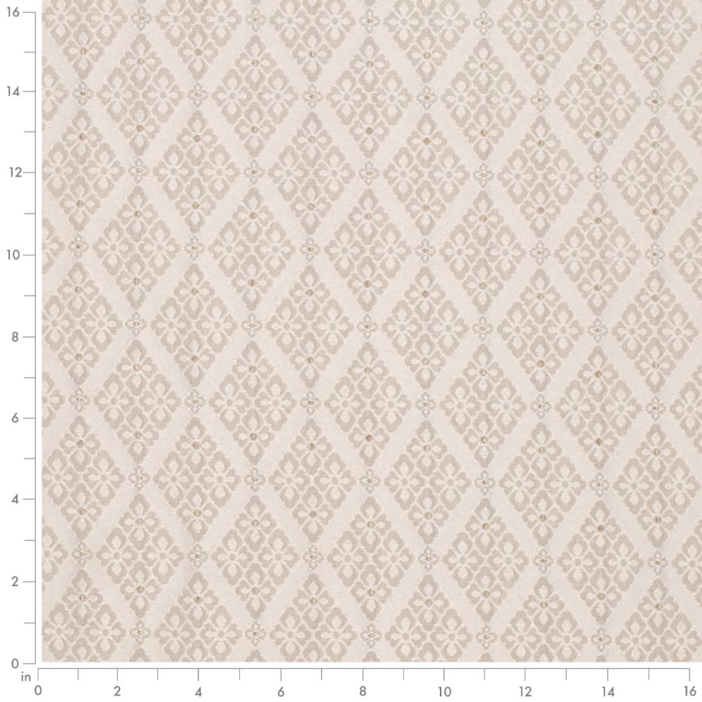 D4062 Diamonds Taupe Lily Beige & Taupe Charlotte Fabrics