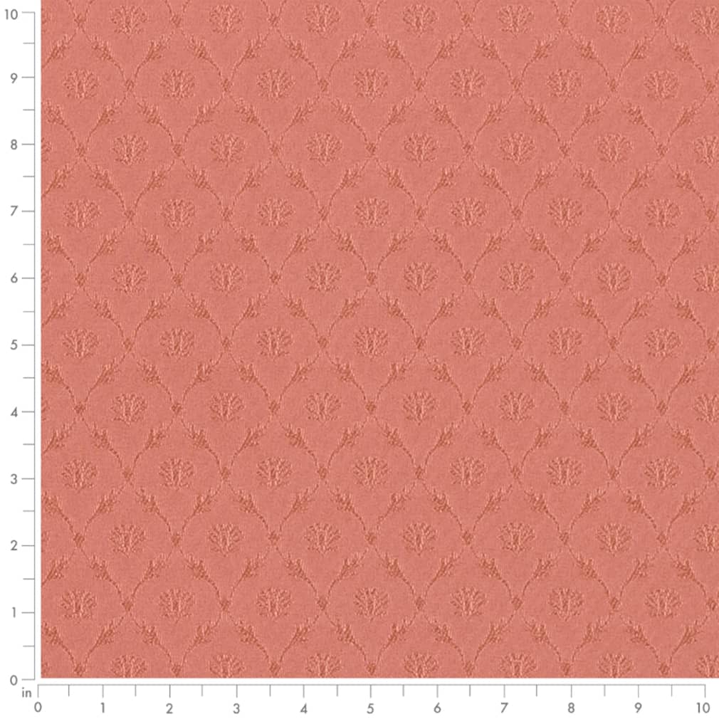 D4064 Abstract & Geometric Rose Nina Coral & Peach,Pink Charlotte Fabrics