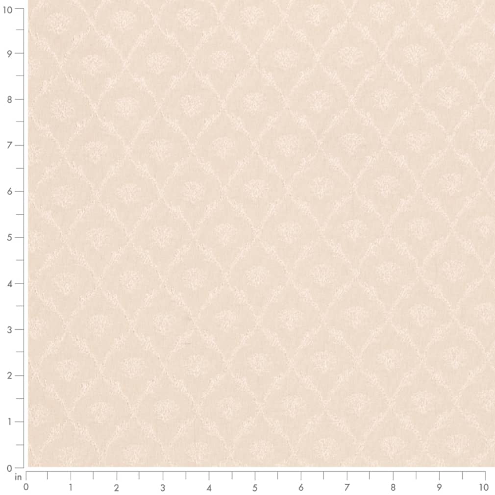 D4066 Abstract & Geometric Ivory Nina White & Ivory Charlotte Fabrics