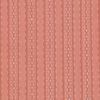 D4072 Stripe Rose Mona Coral & Peach,Pink Charlotte Fabrics
